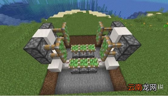 我的世界手游活塞门制作图文攻略 我的世界手游活塞门怎么建