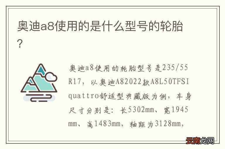 奥迪a8使用的是什么型号的轮胎？