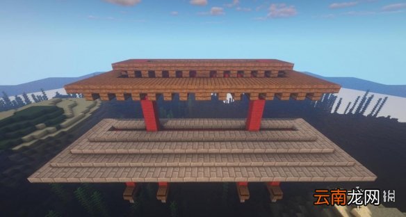 我的世界手游中式大门怎么建 我的世界手游中式大门建筑图文流程