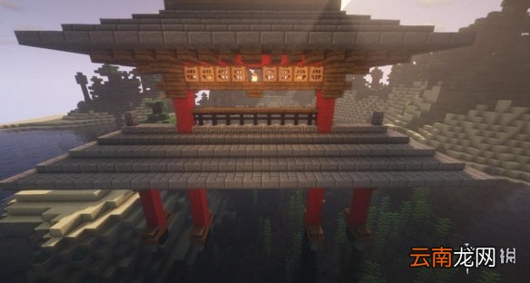 我的世界手游中式大门怎么建 我的世界手游中式大门建筑图文流程