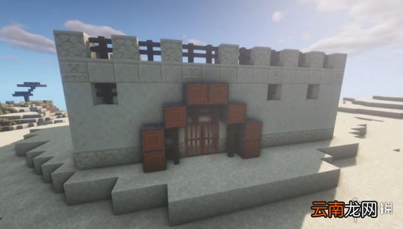 我的世界手游沙漠堡垒建筑建造教程 我的世界沙漠城堡怎么做