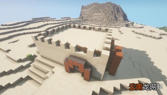我的世界手游沙漠堡垒建筑建造教程 我的世界沙漠城堡怎么做