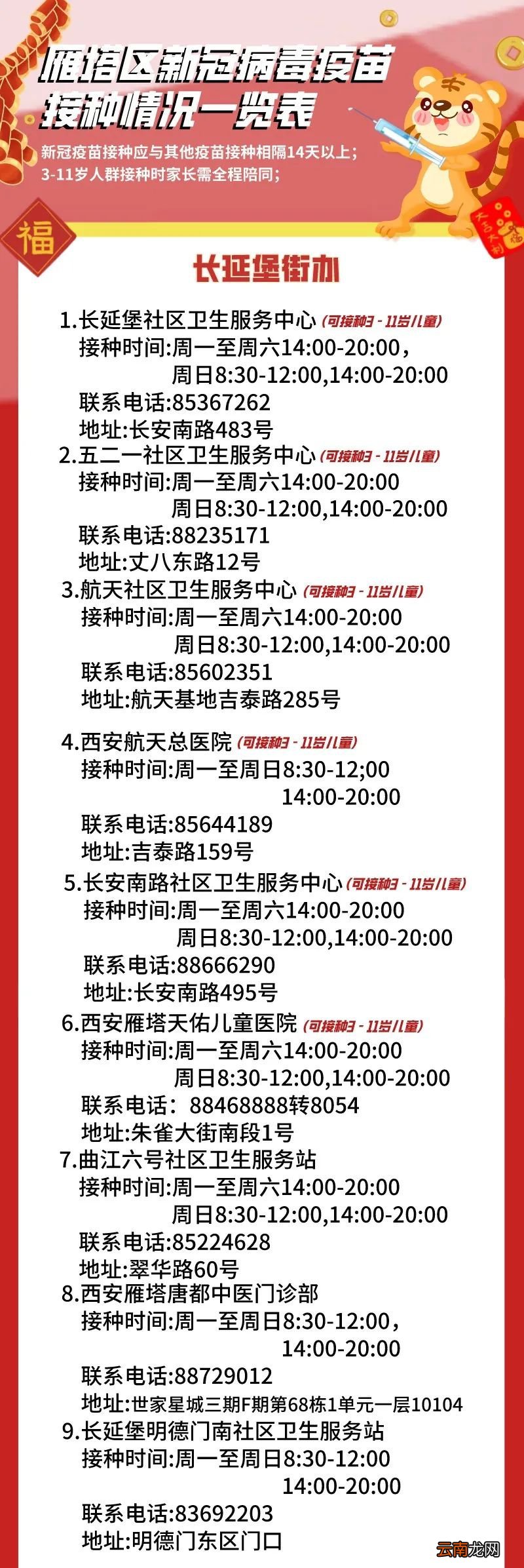 西安雁塔区未成年人加强针去哪打