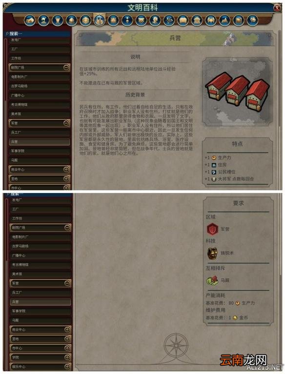 《文明6》全建筑背景及作用一览 简介