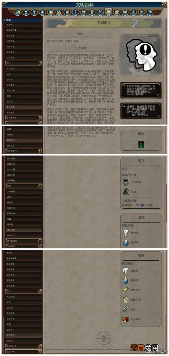 《文明6》全市政背景及作用一览 远古时代&mdash;帝国初期