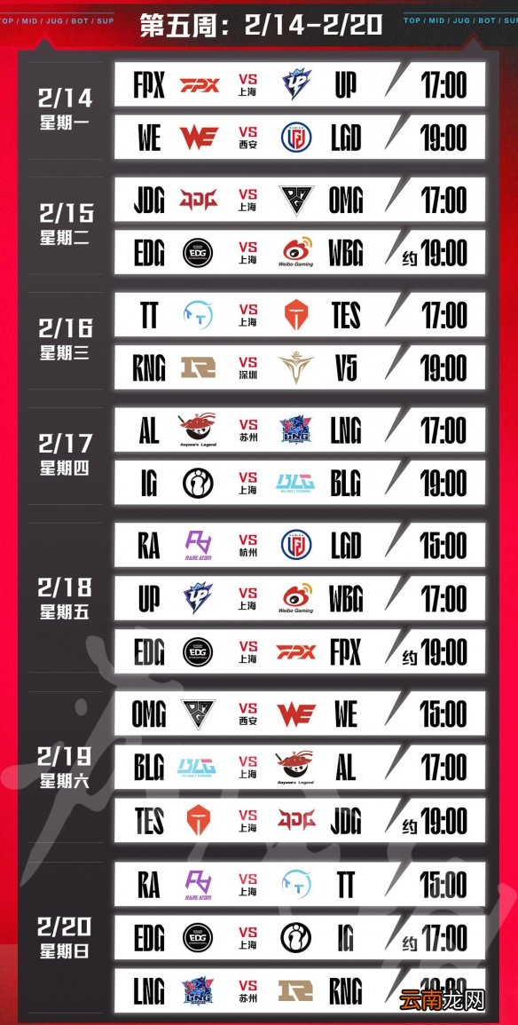 英雄联盟2022春季赛赛程是什么 lol2022春季赛赛程一览