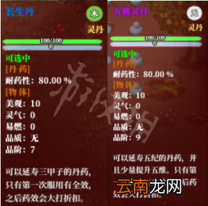 了不起的修仙模拟器符咒+法宝+丹药作用介绍 丹药有什么用