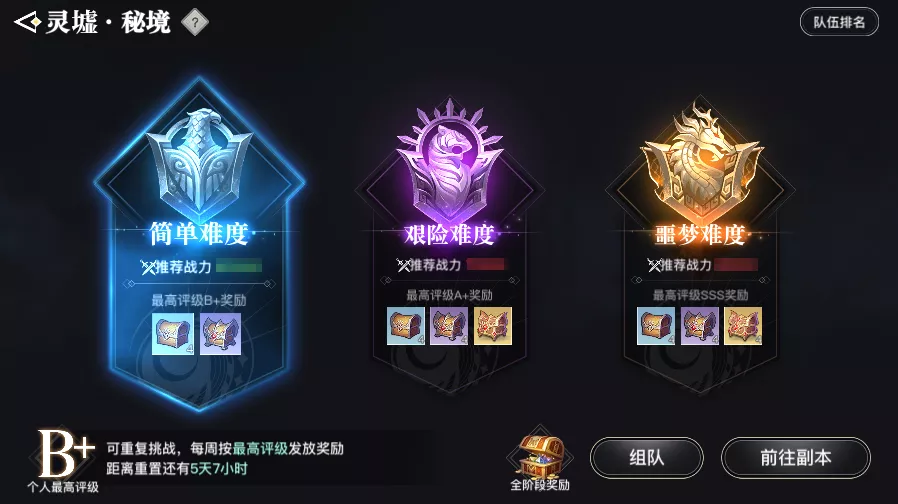 天谕手游秘境模式介绍 天谕手游秘境副本模式怎么玩