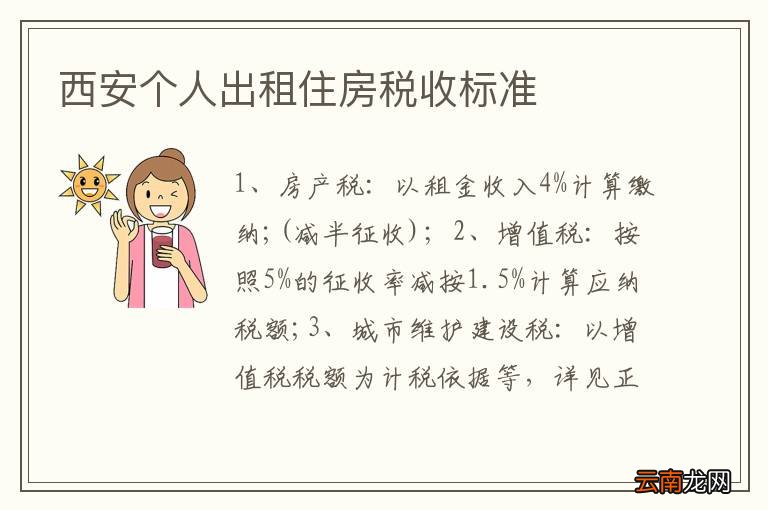 西安个人出租住房税收标准