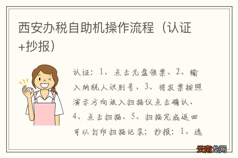 认证+抄报 西安办税自助机操作流程