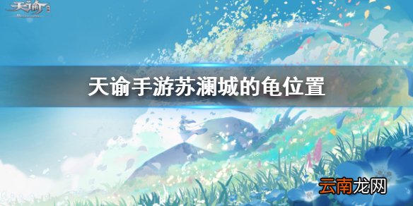 天谕手游苏澜城的龟 天谕手游苏澜城龟雕像位置一览