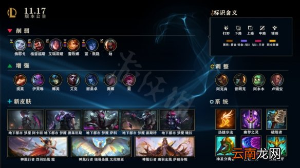英雄联盟11.17更新了什么 英雄联盟11.17版本更新分享