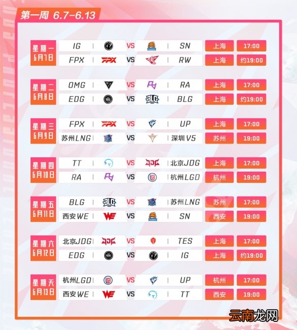 英雄联盟2021夏季赛赛程是什么 lol2021夏季赛赛程一览