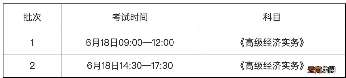 2022西安经济师考试时间
