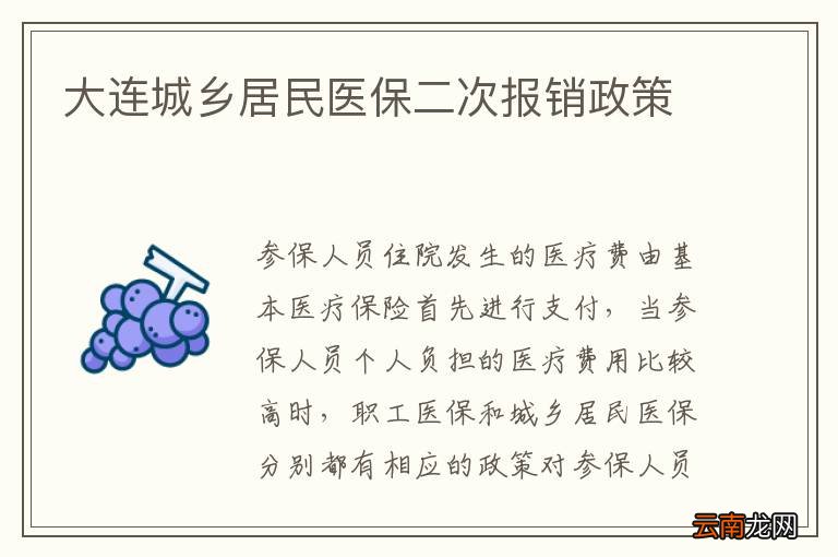 大连城乡居民医保二次报销政策