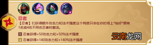 金铲铲之战忍者羁绊什么效果 金铲铲之战福星归来羁绊忍者介绍