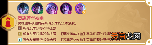 金铲铲之战灵魂莲华夜幽羁绊什么效果 金铲铲之战福星归来羁绊灵魂莲华夜幽介绍