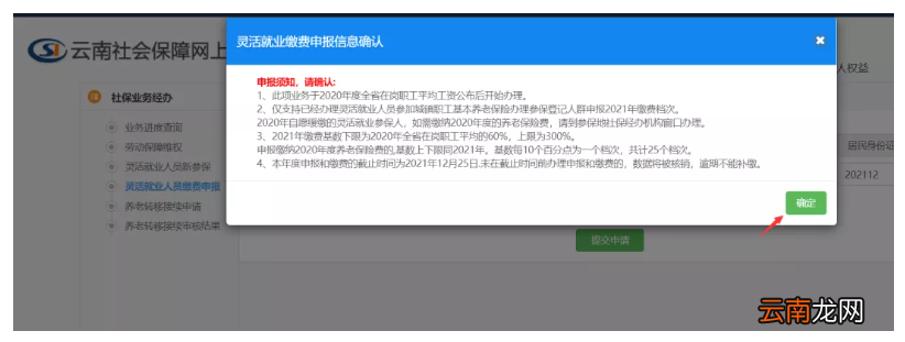 附入口 云南灵活就业养老保险电脑怎么申报