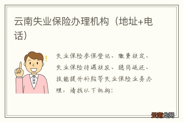 地址+电话 云南失业保险办理机构