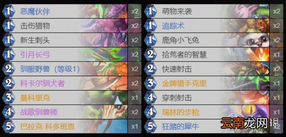 炉石传说备战套牌汇总 炉石传说20.2备战套牌预组卡牌一览