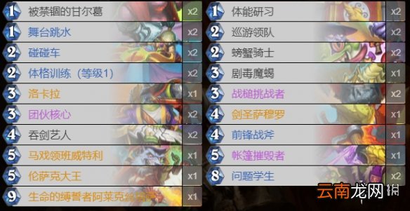 炉石传说备战套牌汇总 炉石传说20.2备战套牌预组卡牌一览