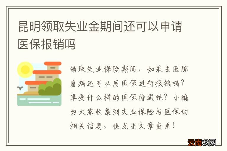 昆明领取失业金期间还可以申请医保报销吗
