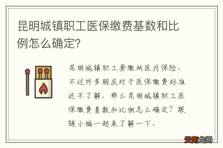 昆明城镇职工医保缴费基数和比例怎么确定？