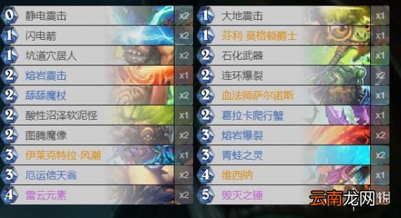炉石传说狂野打脸萨卡组推荐 巨龙降临打脸萨卡组构筑