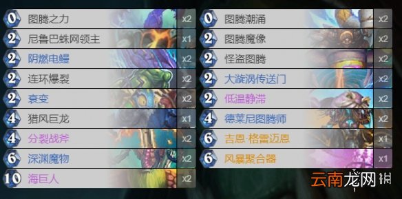 炉石传说偶数冰萨卡组推荐 狂野传说卡组偶数冰萨构筑分享