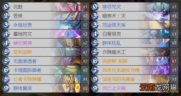 炉石传说复活牧卡组推荐 2020大师赛复活牧卡组构筑分享