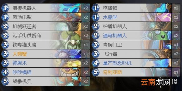 炉石传说狂野模式污手骑怎么玩 机械污手骑卡组推荐