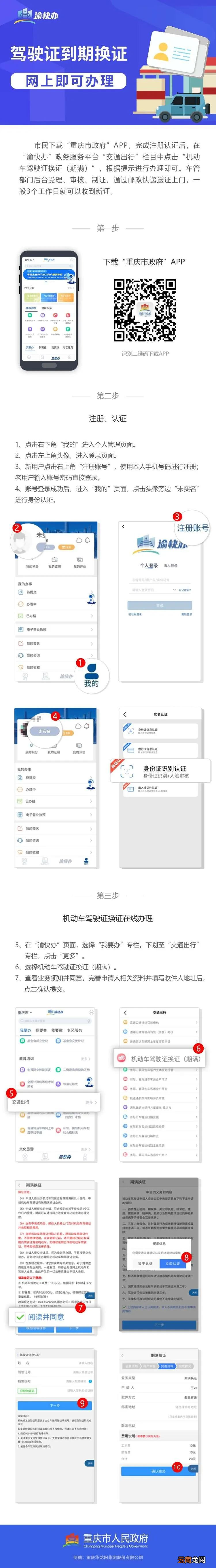 交管12123+渝快办 重庆驾照网上换证流程