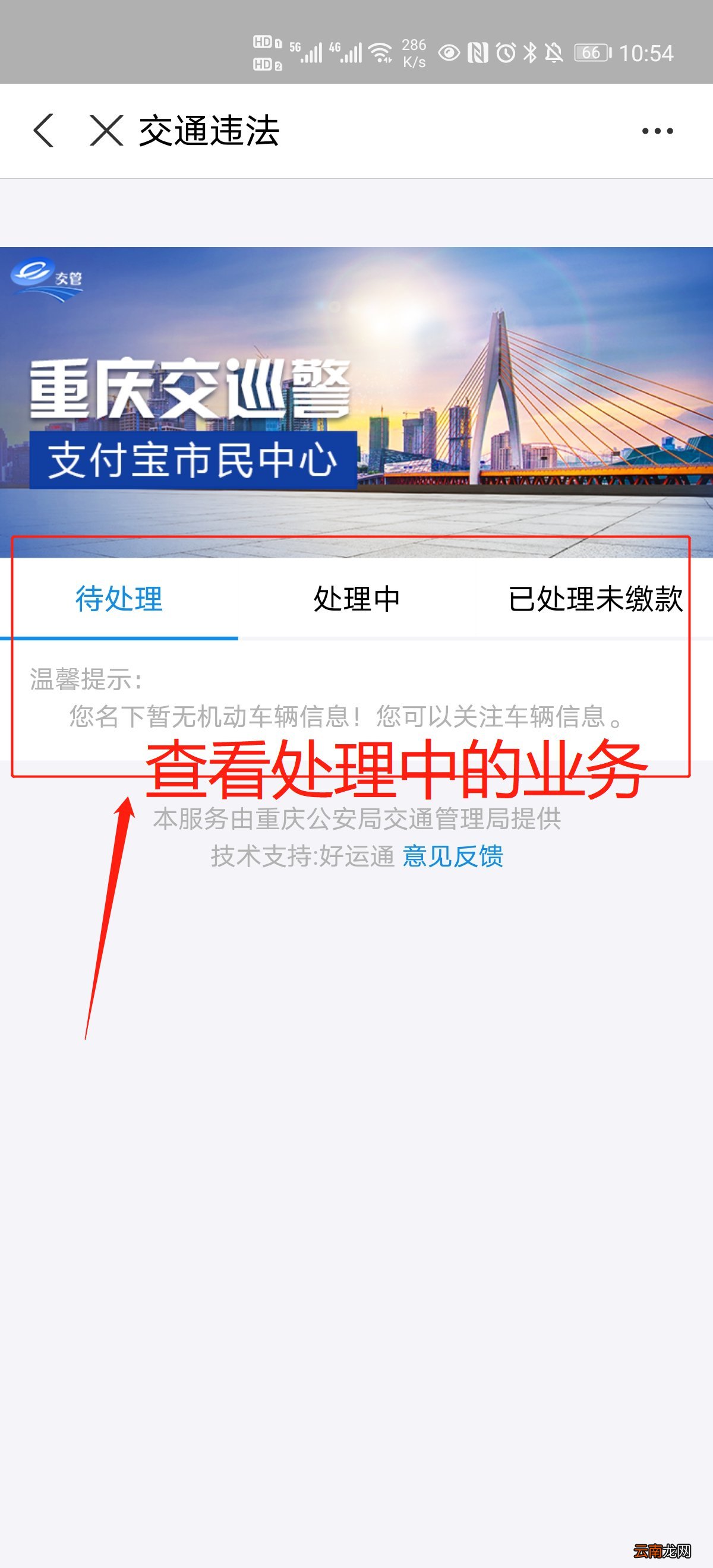 附步骤 重庆支付宝处理违章流程
