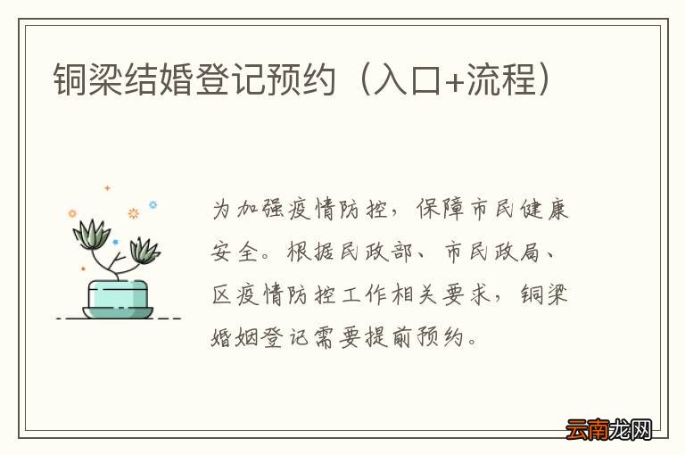 入口+流程 铜梁结婚登记预约