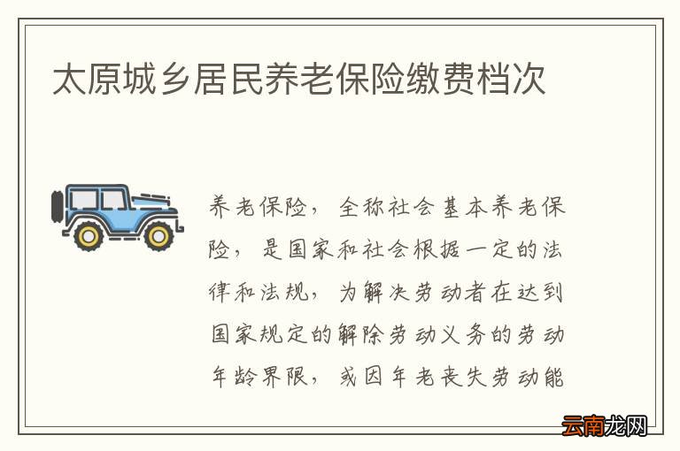 太原城乡居民养老保险缴费档次