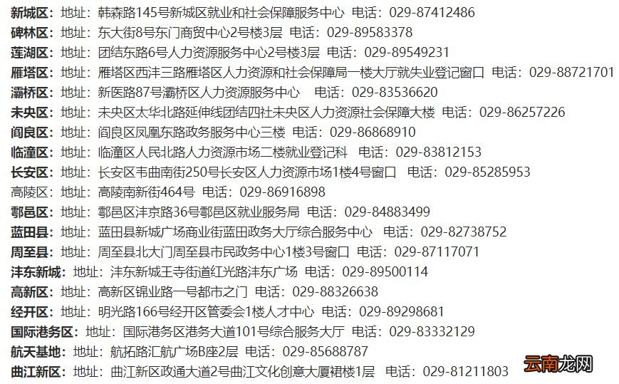 外地失业登记证在西安可以用吗
