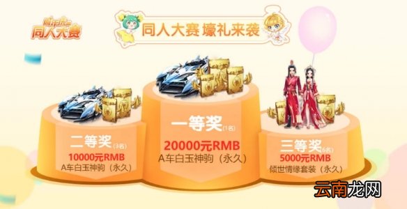 QQ飞车手游周年庆同人大赛奖励是什么 永久A车白玉神驹获得方法