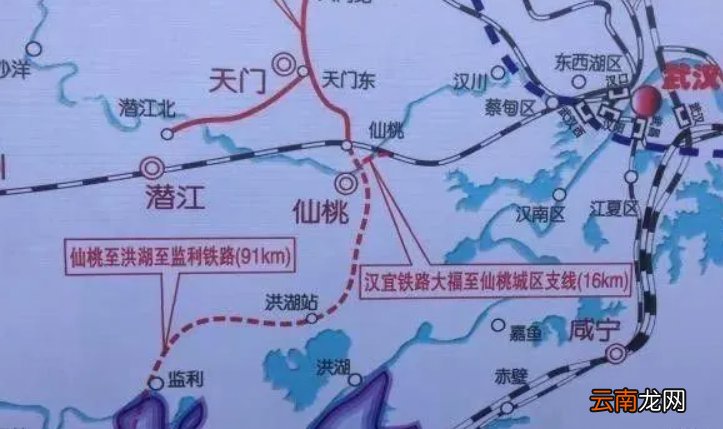 附示意图 武仙城际铁路线路图一览