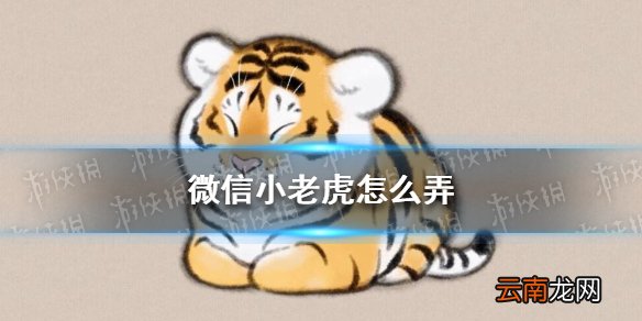 微信小老虎怎么弄 微信小老虎设置方法