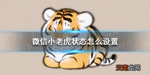 微信小老虎状态怎么设置 微信小老虎状态设置方法