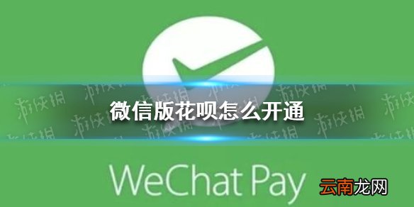 微信版花呗怎么开通 微信版花呗开通方法