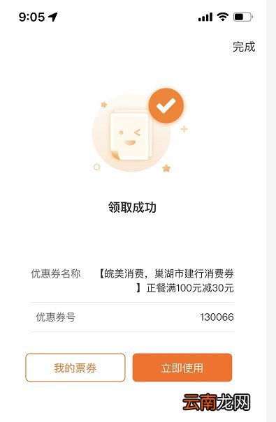 3月25日巢湖消费券领取入口