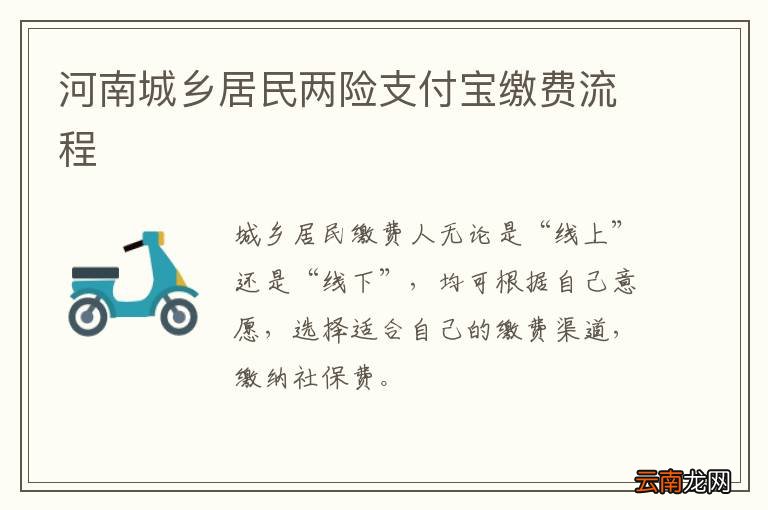 河南城乡居民两险支付宝缴费流程