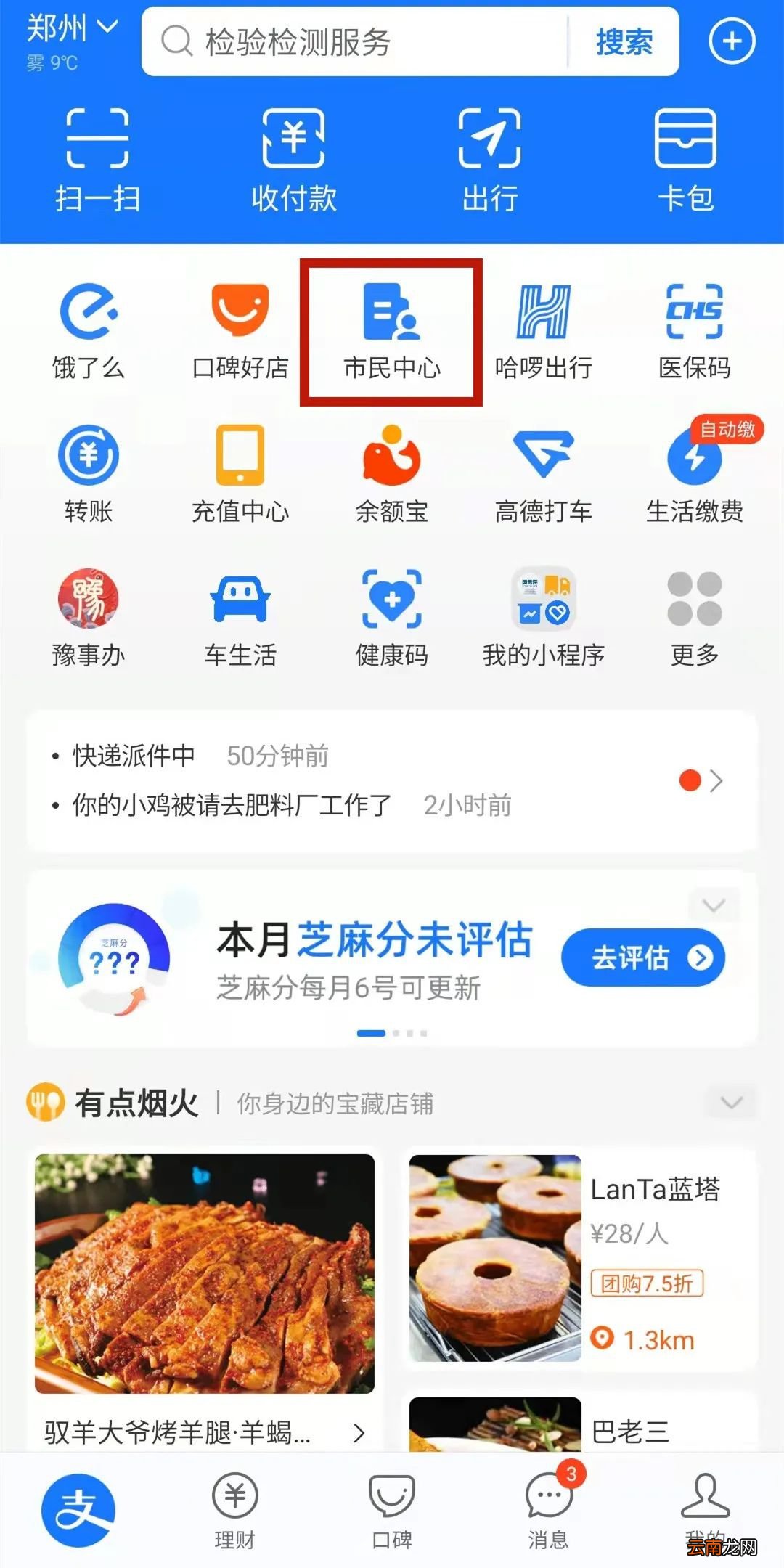 河南城乡居民两险支付宝缴费流程