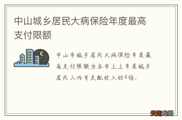 中山城乡居民大病保险年度最高支付限额