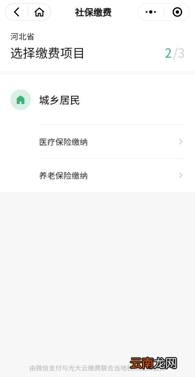 保定城乡居民养老保险微信缴费流程