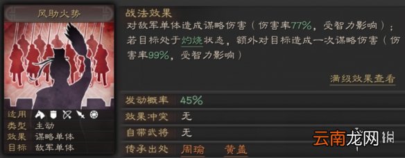 三国志战略版风助火势战法攻略 谋略单体输出战法搭配推荐