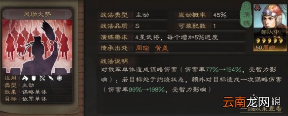 三国志战略版风助火势战法攻略 谋略单体输出战法搭配推荐