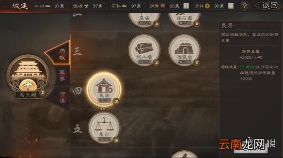 三国志战略版内政建筑作用介绍 城建及内政技巧一览