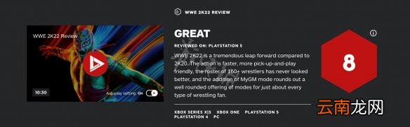 wwe2k22媒体评分高吗 wwe2k22 ign评分与评价分享